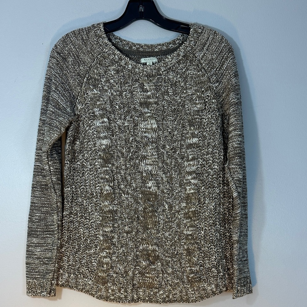 Sonoma Women's beige and cream Sweater size S